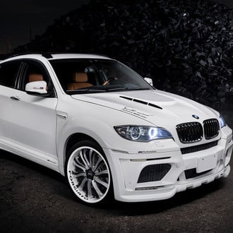 White BMW X6 with Custom Body Kit - Photo by Forgiato