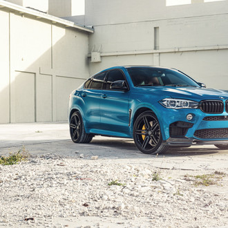 Stylish Modified Blue BMW X6 Showing Off Vossen Wheels
