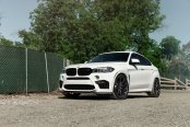 White BMW X6 Sports Custom Vorsteiner Wheels