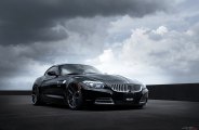 Black BMW Z4 Highlighted by Contrasting Billet Kidney Grille