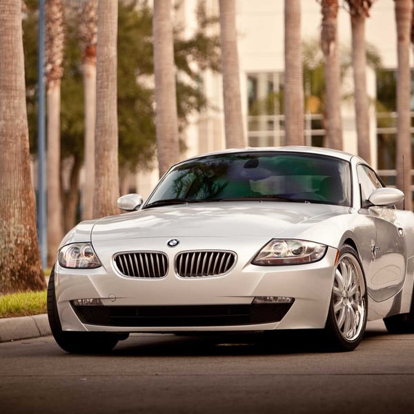 White BMW Z4 with Chrome Grille - Photo by Vossen