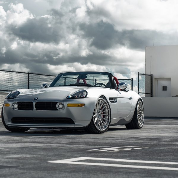 Custom Silver Convertible BMW Z8 - Photo by ANRKY Wheels