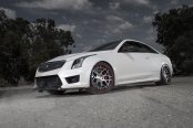 Cadillac ATS-V on Avant Garde Rims With Carbon Fiber Lip