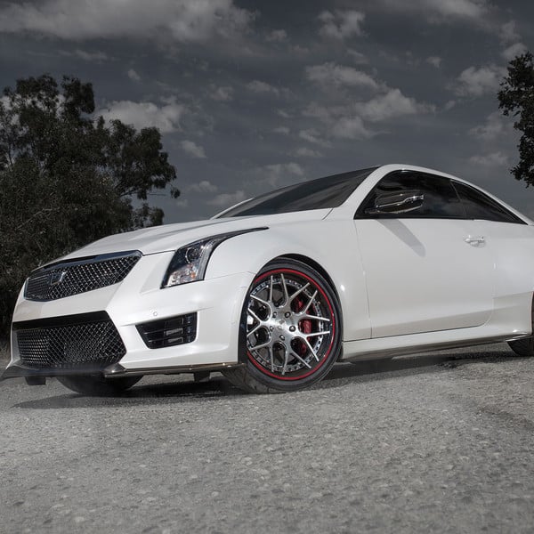 Cadillac ATS-V on Avant Garde Rims With Carbon Fiber Lip - Photo by Avant Garde