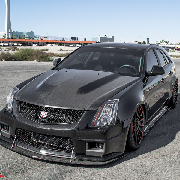 Baddest Station Wagon Of America - CTS-V on Air Suspension - Photo by ACE Alloy