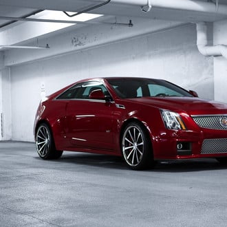 Custom Gloss Red Cadillac CTS - Photo by Vossen