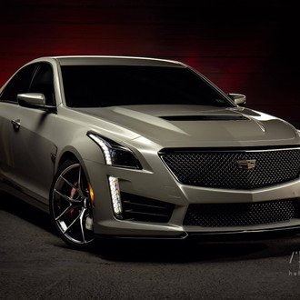 Amazing Gray Cadillac CTS Awakens with Custom Parts