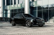 Hot Looking Black Cadillac CTS Wearing Chrome Mesh Grille