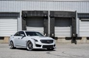 Gray Cadillac CTS Gains Distinctive Looks with Chrome Forgiato Rims