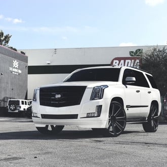 Custom Cadillac Escalade on 8-Ball DUB Rims - Photo by DUB