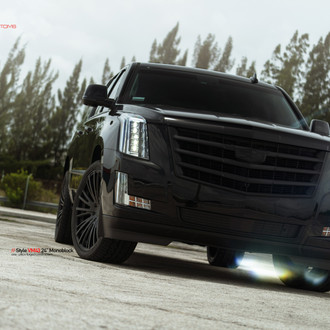 Custom Blacked Out Cadillac Escalade - Photo by Blaque Diamond