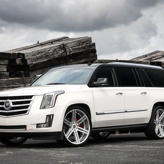 Black Top Escalade ESV on Custom Wheels by Exclusive Motoring