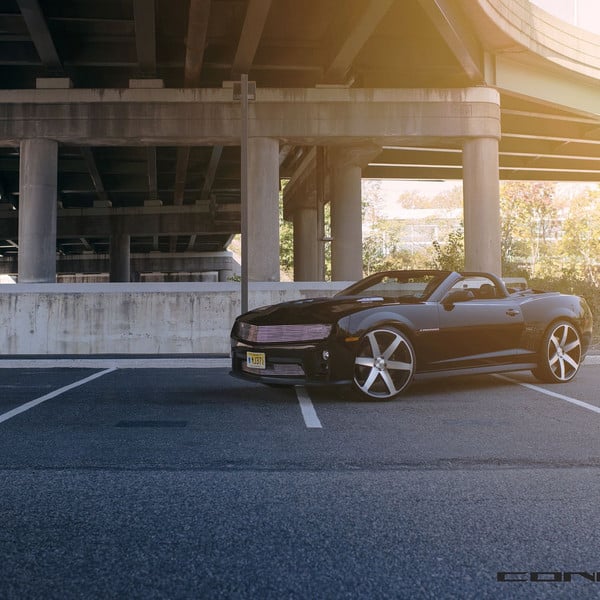 Camaro With Phantom Style Full Face Grille on Concavo Wheels - Photo by Concavo