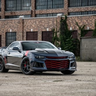 Tiny Red Accents Highlight Powerful Looks of Matte Black Camaro — CARiD ...