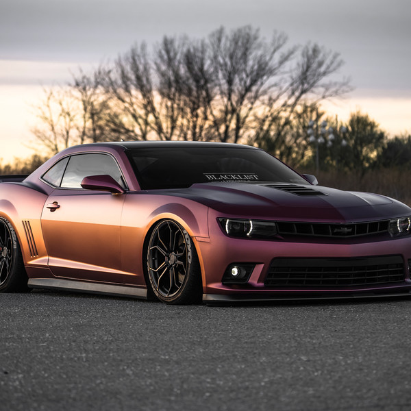 Chevy Camaro ZL1 Slammed on Air Suspension - Photo by Avant Garde