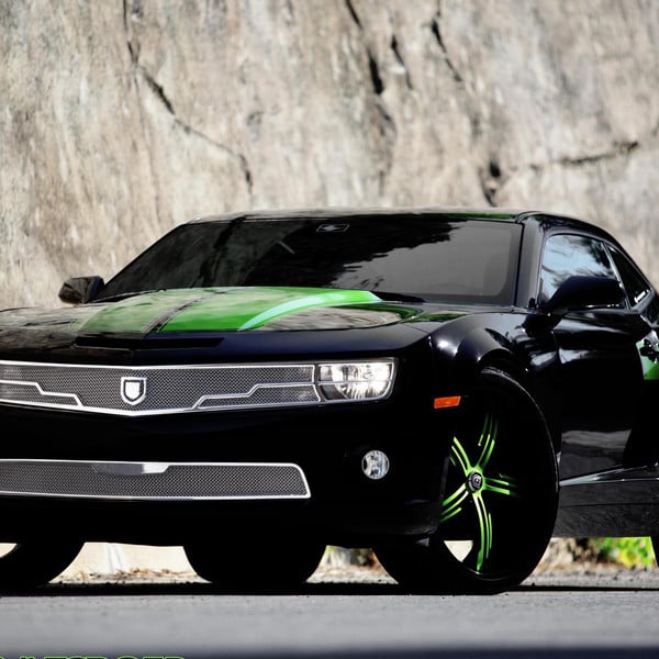 Custom Wide Body Chevy Camaro on Lexani Wheels - Photo by Lexani