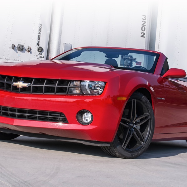 Convertible Chevy Camaro on Stallion Series Foose Design Rims - Photo by Foose