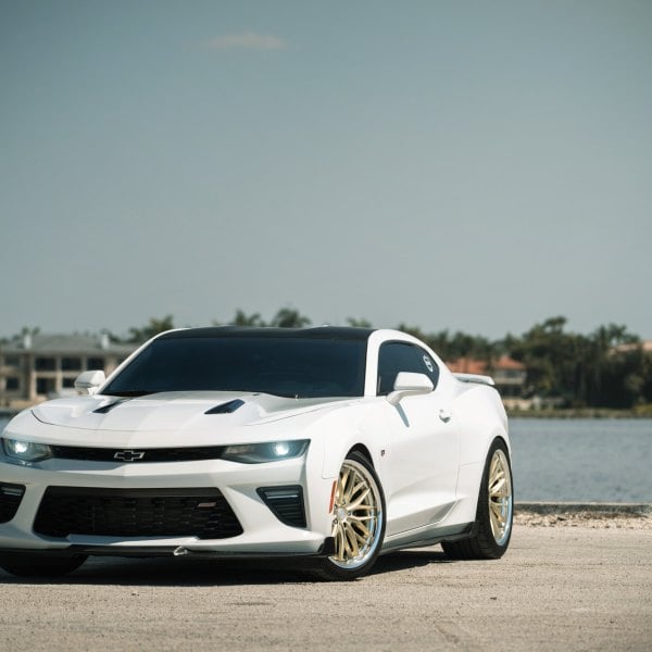 White Chevy Camaro SS with Custom Body Kit - Photo by Vossen