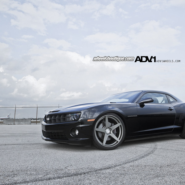 Black Chevy Camaro with Custom Hood - Photo by ADV.1