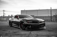 Widebody Sinister Black Chevy Camaro on Avant Garde Wheels with Brembo Brakes