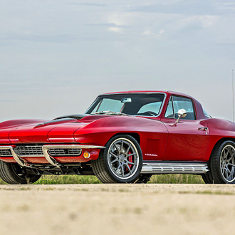 American Icon: Custom Chrome Trim on Red Chevy Corvette