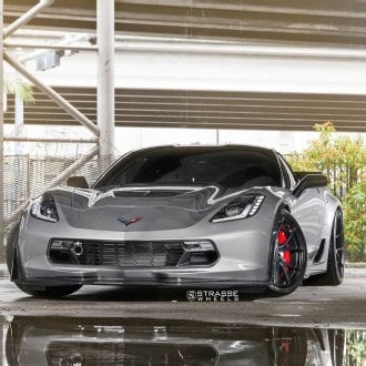 Black Ice: Sleek Gray Chevy Corvette With Custom Parts And Wheels 