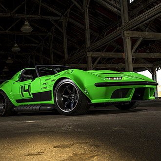 Acid Green Chevy Corvette Is Customized Beyond Recognition
