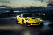 Extravagant Customization and Contrasting Body Accents for Yellow Corvette