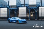 Artistic Customization for Blue Chevy Corvette