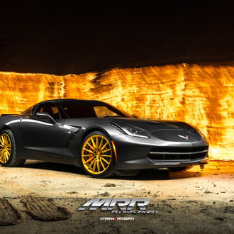 FS2 Custom Wheels By MRR on a Graphite Chevy Camaro
