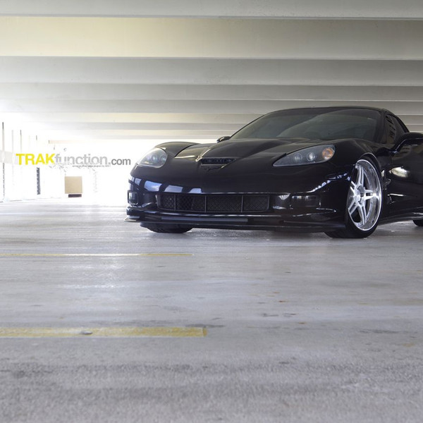 Black Chevy Corvette with Custom Hood - Photo by ADV.1