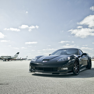 Ready For a Take Off - Stealth Black Chevy Corvette Z06