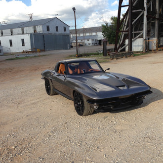 Legendary Black Chevy Corvette on HRE Rims