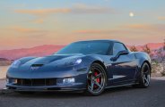 Simplicity Is Beauty: Dark Blue Chevy Corvette with Minor Customization