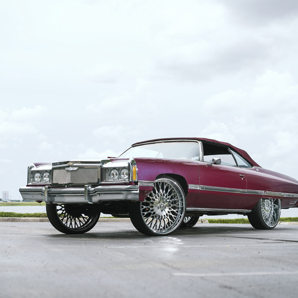 Cherry Red Chevy Impala on Polished DUB Wheels - Photo by DUB