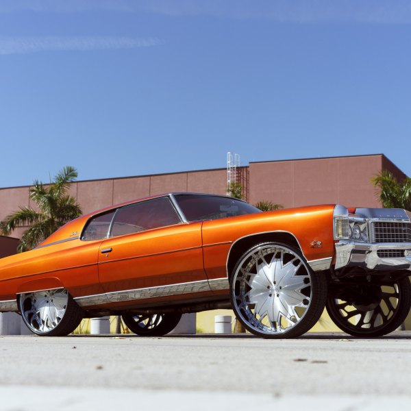 Brushed 30 Inch DUB Wheels on Chevy Impala - Photo by DUB