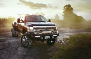 3500HD Dually With a Camper Shell and Large Tires