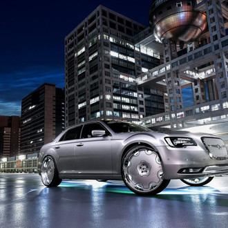 Plenty of Bright Chrome Trim Detected on Chrysler 300 Shod in Custom Forgiato Wheels