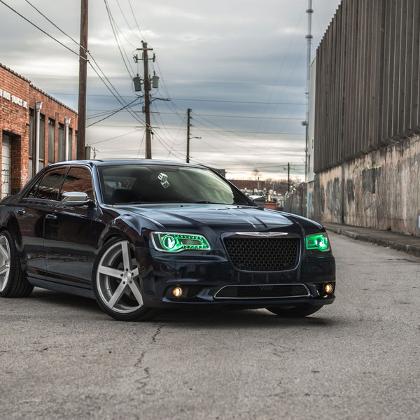 Chrysler 300 With Colorchanging Oracle Headlights and Rohana Wheels - Photo by Rohana Wheels