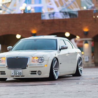 VIP Appearance of White Chrysler 300 Fitted with Accessories