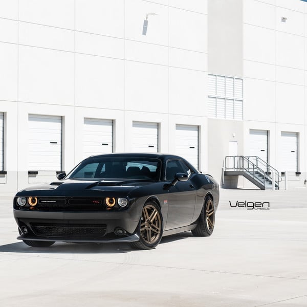 Custom Black Dodge Challenger RT Hemi - Photo by Velgen