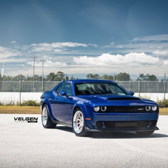 Prominent Custom Wheel Arches and Styling Elements Detected on Dodge Challenger
