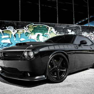 Baddest Ride On The Block - All-Black Dodge Challenger SRT