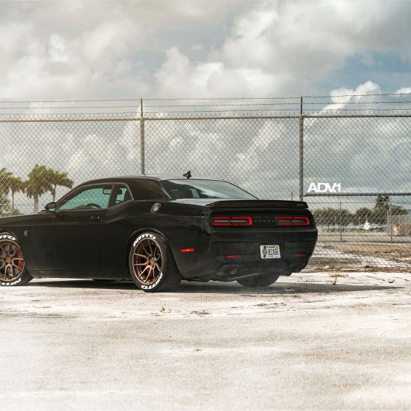 SRT Challenger with Nitto Tire Decals and Bronze ADV.1 Rims - Photo by ADV.1