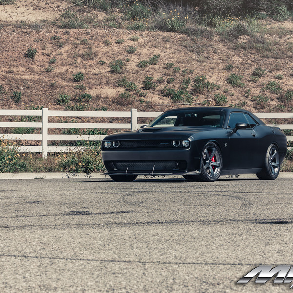 SRT Hellcat with Carbon Fiber Bumper Lip and MRR VP5 Wheels - Photo by MRR