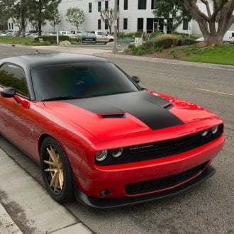 Bagged Dodge Challenger SRT8 on Lexani Forged Custom Wheels — CARiD.com ...