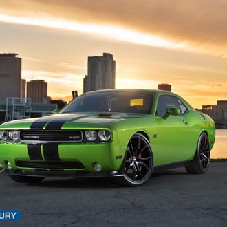 Dangerous Snake - Green SRT8 Challenger - Photo by XO Luxury