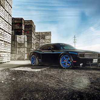 Track Monster - Dodge Challenger R/T on Rohana Sport Wheels - Photo by Rohana Wheels