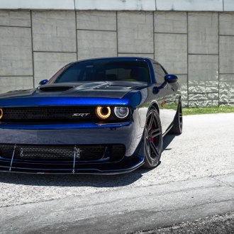 Slammed Dodge Challenger Scat Pack on Black Diamond Rims — CARiD.com ...