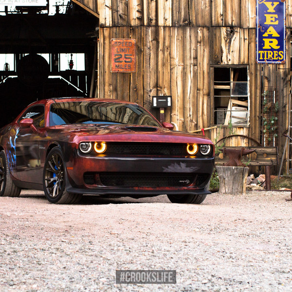 Custom Painted Airbrushed Dodge Challenger SRT - Photo by Jimmy Crook
